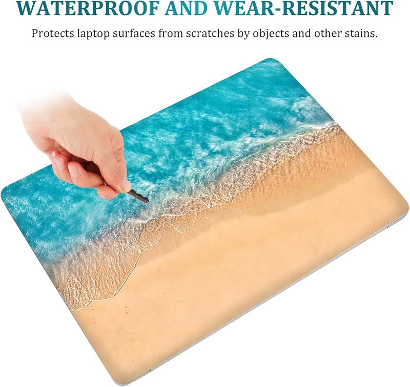 Lauspuck Laptop Notebook Skin Sticker Cover Decal, 12 13 13.3 14 15 15.4 15.6 inch Laptop Vinyl Skin Sticker Cover Art Protector Decal Universal, Beach - Image 4